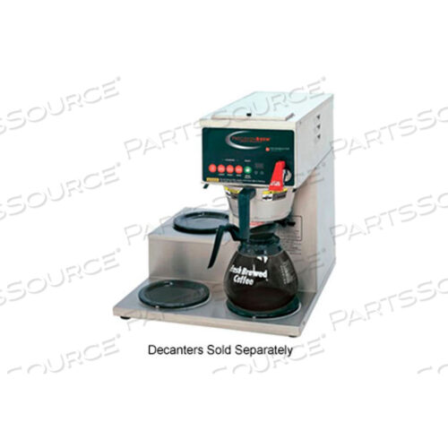 ОДИНАРНЫЙ, ЦИФРОВОЙ УПРАВЛЯЕМЫЙ ДЕКАНТЕРНЫЙ ЗАВАРОЧНЫЙ АППАРАТ, 1 НИЖНИЙ И 2 ЛЕВЫХ БОКОВЫХ НАГРЕВАТЕЛЯ