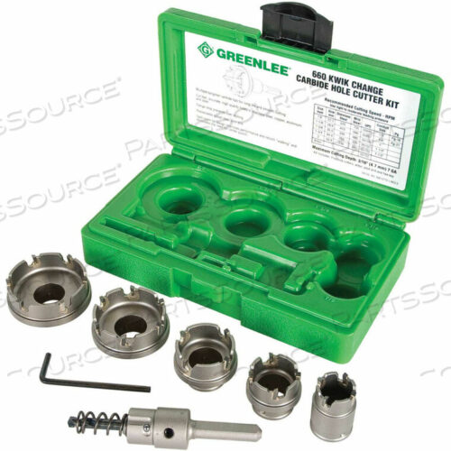 OEM#: 660HOLE CUTTER KIT 6 SIZE CARBIDE TIPPED by Greenlee