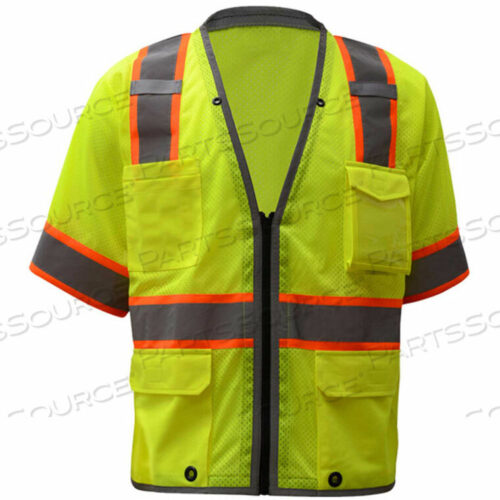 OEM#: 2701-5XL2701, КЛАСС 3, ПРОЧНЫЙ ЗАЩИТНЫЙ ЖИЛЕТ, ЛАЙМОВЫЙ, 5XL от GSS Safety LLC