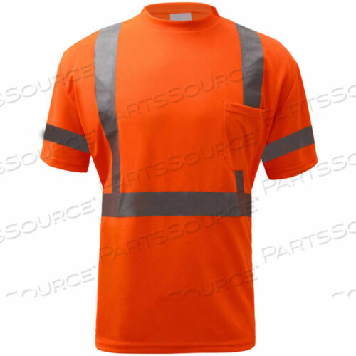 OEM#: 5008-5XL5008, КЛАСС 3, ФУТБОЛКА BIRDSEYE С КОРОТКИМ РУКАВОМ, ОТВОДЯЩАЯ ВЛАГУ, С ПОВЫШЕННОЙ ВИДИМОСТЬЮ, ОРАНЖЕВАЯ, 5XL от GSS Safety LLC