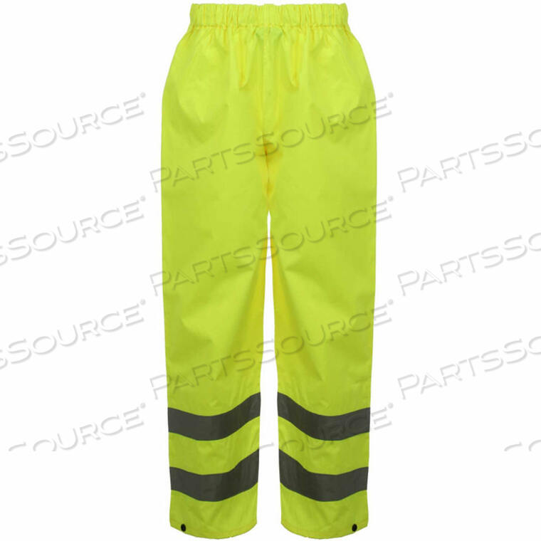 OEM#: 6801-S/M6801 CLASS E STANDARD WATERPROOF RAIN PANTS, LIME, S/M by GSS Safety LLC