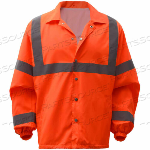 7502, КЛАСС 3, ВЕТРОВКА СВЕТОДИОДНОЙ ЗАЩИТЫ, ОРАНЖЕВАЯ, 5XL