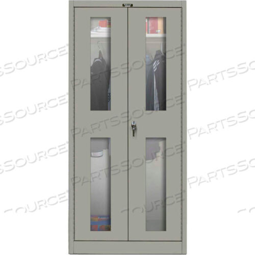 OEM#: 435W18SVA-HG400 СЕРИЯ ШКАФ С ДВЕРЬЮ БЕЗОПАСНОГО ВИДА, 36X18X72, СЕРЫЙ, СБОРКА Hallowell