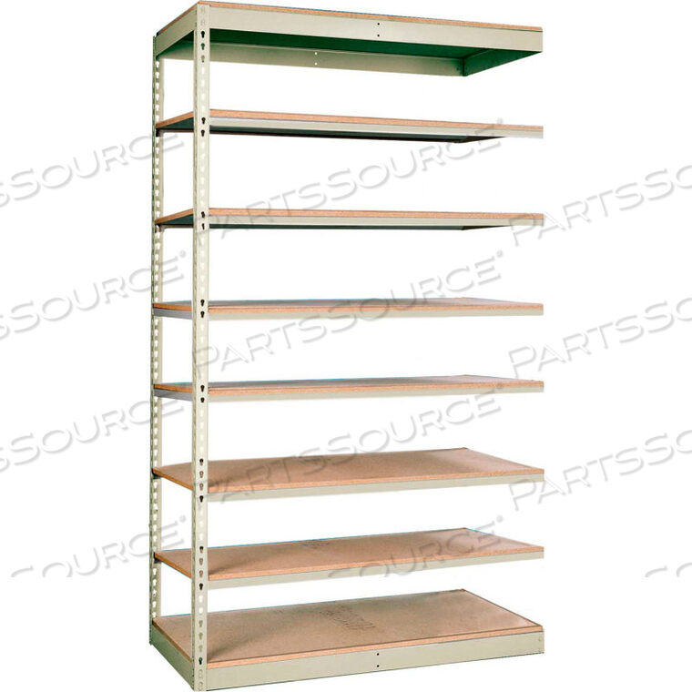 OEM#: SRS361284-8APRIVETWELL СТЕЛЛАЖ С ОДНОЙ ЗАКЛЕПКОЙ БЕЗ БОЛТОВ 36Ш x 12Г x 84В 8 УРОВНЕЙ, ДОПОЛНИТЕЛЬНЫЙ БЕЗ НАСТИЛА TAN от Hallowell