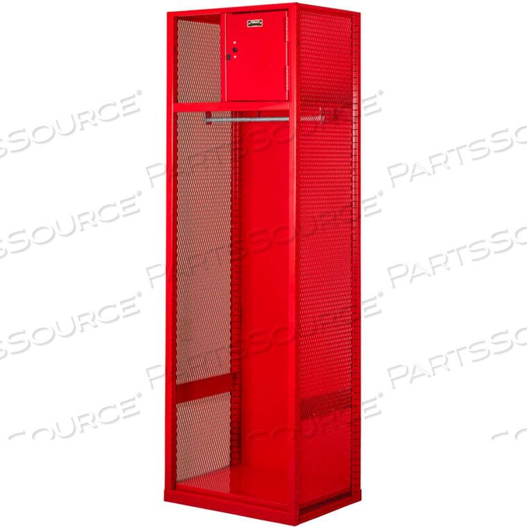 OEM#: WSBN482-1C-RRВАРНОЙ СТАЛЬНОЙ ШКАФЧИК ДЛЯ МЕХАНИЗМА С ВЕРХНЕЙ ПОЛКОЙ И БЛОКОМ БЕЗОПАСНОСТИ, 24ШX18DX72H, КРАСНЫЙ, СБОРКА Hallowell