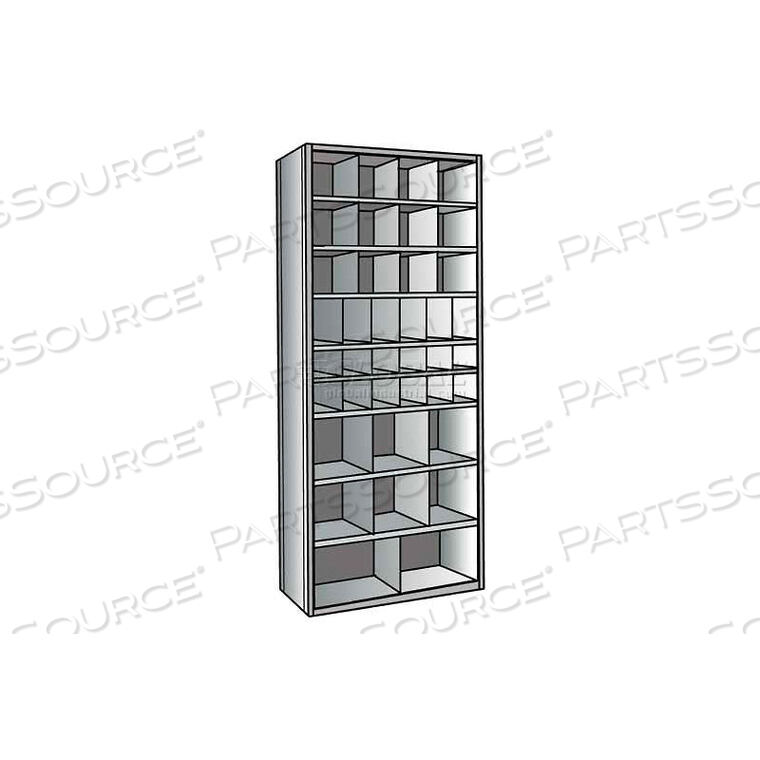 OEM#: 5535-18HGHI-TECH PARTS BIN UNIT 36W X 18D X 87H GRAY STARTER 38 BINS от Hallowell