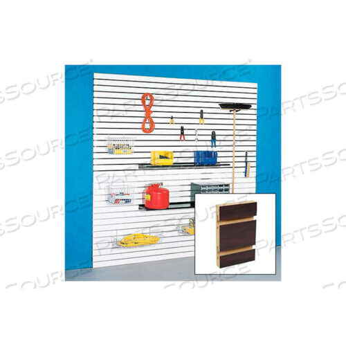 OEM#: 8HX4MAH-ALUM96 X 48 SLATWALL PANEL - ЛАМИНАТ МАХАГОНИ, С АЛЮМИНИЕВЫМИ ВСТАВКАМИ - PKG QTY 4 от Holland Panel Products