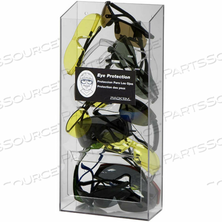 OEM#: 514320 ДИСПЕНСЕР ДЛЯ ПАРНЫХ БЕЗОПАСНЫХ СТЕКЛОВ, ПРОЗРАЧНЫЙ, ПЛАСТИКОВЫЙ, 7-3/4 л от Horizon Mfg Enterprises, Inc.