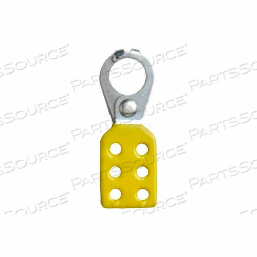 OEM#: 5514LOCKOUT TAGOUT HASP, INTERLOCKING STYLE, 1 OPENING, YELLOW by Horizon Mfg Enterprises, Inc