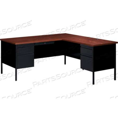 OEM#: 20105СТАЛЬНОЙ СТОЛ - Г-ОБРАЗНЫЙ С ПРАВОЙ ОТКИДНОЙ СТОЛОМ - 66 X 72 - ЧЕРНЫЙ/ОРЕХОВЫЙ - СЕРИЯ HL10000 от Hirsh