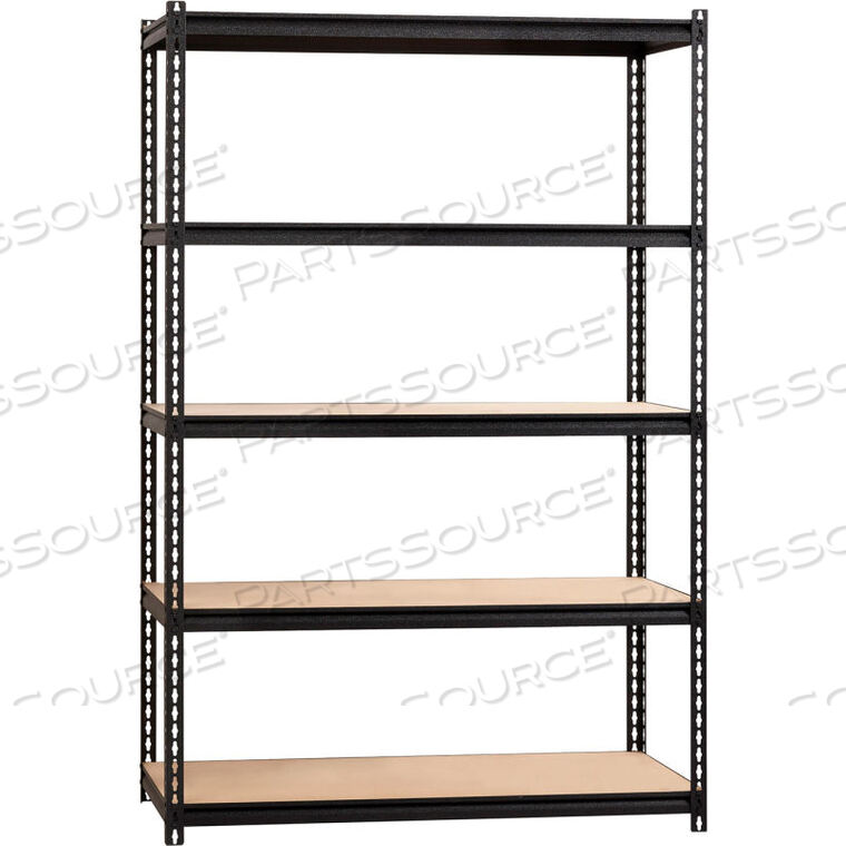 OEM#: 20994IRON HORSE HEAVY DUTY STORAGE RACK, 48WX24DX72H, 5 ПОЛОК, КРЫШКА 2300LBS, BLK от Hirsh