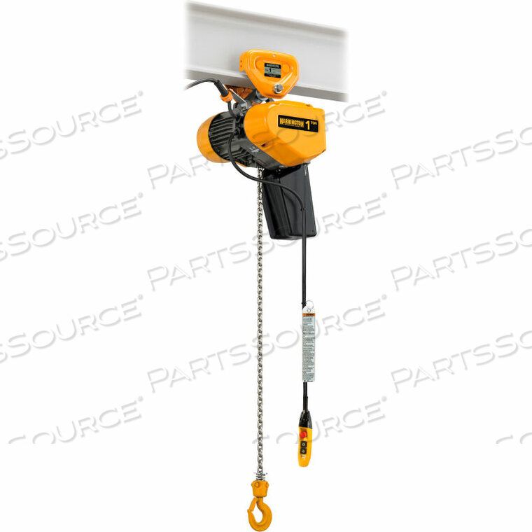 OEM#: EQP003SD-15-230V-CCEQ 1/4 ТОННЫ, ДВУХСКОРОСТНАЯ, ЭЛЕКТРИЧЕСКАЯ ЦЕПНАЯ ТАЛЬ С ТОЛКАЮЩЕЙ ТЕЛЕЖКОЙ, 15 ПОДЪЕМОВ, 33/5,5 FPM, 230 В от Harrington