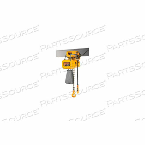 OEM#: NERM005L-L-10-208VNER 1/2 ТОННЫ, ЭЛЕКТРИЧЕСКАЯ ЦЕПНАЯ ТАЛЬ С МОТОРНОЙ ТЕЛЕЖКОЙ, 10 ПОДЪЕМОВ, 15 ФУТОВ В МИНИМУМ, 208 В от Harrington