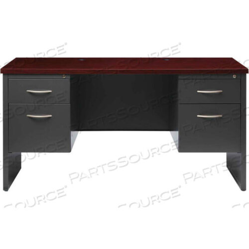 OEM#: 20552МОДУЛЬНЫЙ СТАЛЬНОЙ КОМОДНЫЙ КОМОД - ДВОЙНОЙ ПЬЕДЕСТАЛ - 60 X 24 - УГОЛЬНЫЙ/КРАСНОЕ ДЕРЕВО от Hirsh