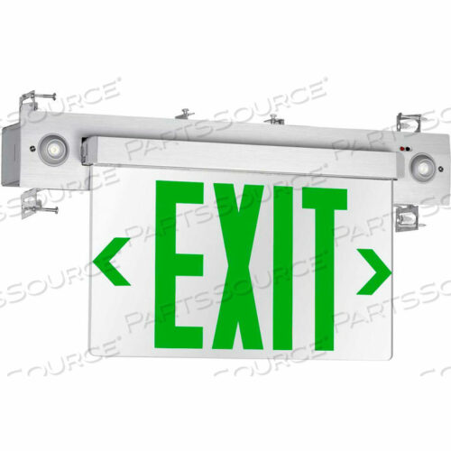 КОМБИНИРОВАННЫЙ БЛОК ВЫХОДА/АВАРИЙНОГО ВЫЗОВА С КРАЕМ, АККУМУЛЯТОР NIMH, ЗЕЛЕНЫЕ СВЕТОДИОДЫ, ПОВЕРХНОСТЬ MT, ОДНОСТОРОННИЙ