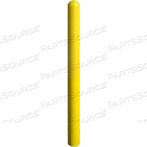OEM#: GPD-YL-03-60-SSMOOTH BOLLARD POST SLEEVE, 3 HDPE DOME TOP, YELLOW by Ideal Shield