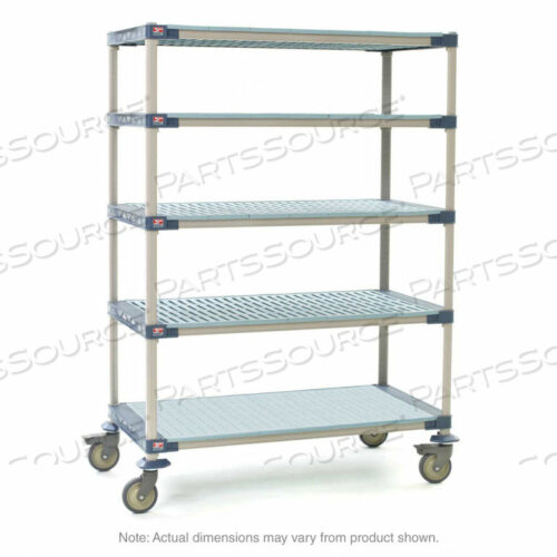 OEM#: 5X537PG4METROMAX 4 5X537PG4 5-ПОЛОЧНЫЙ ПРОМЫШЛЕННЫЙ ПЛАСТИКОВЫЙ СТЕЛЛАЖ, МОБИЛЬНАЯ ТЕЛЕЖКА, ПОЛКА СО СПЛОШНЫМ ДНОМ, 24 X 36 X 79.3125 от Intermetro Industries (Emerson)