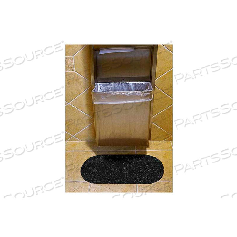 OEM#: SINK-BL B0XWIZKID ANTIMICROBIAL SINK/HAND TOWEL, BLACK 12 MATS/BOX by Sanastar Inc