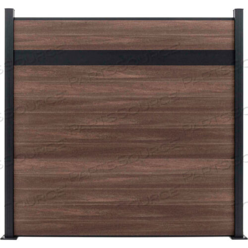 OEM#: EF ES2216ESTATE 6W X 6H KING CEDAR АЛЮМИНИЕВЫЙ/КОМПОЗИТНЫЙ ГОРИЗОНТАЛЬНЫЙ ЗАБОР - НАЧАЛЬНАЯ СЕКЦИЯ - МОНТАЖ НА ПОВЕРХНОСТЬ от Jewett Cameron Companies