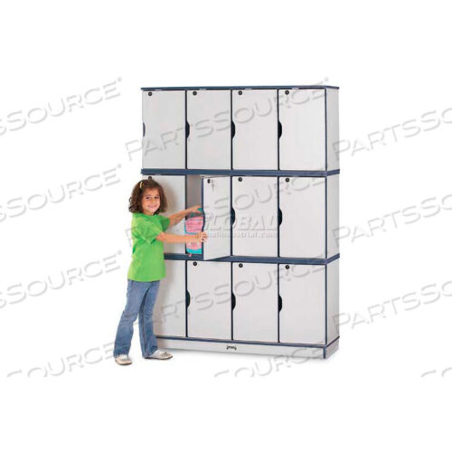 OEM#: 4697JC180ШКАФЧИКИ С ЗАМКОМ, ТРЕХЪЯРУСНЫЕ, 48-1/2 Ш X 15 Д X 67 В, СЕРЫЙ ЛАМИНАТ, ЧЕРНАЯ КРОМКА от Jonti-Craft Inc