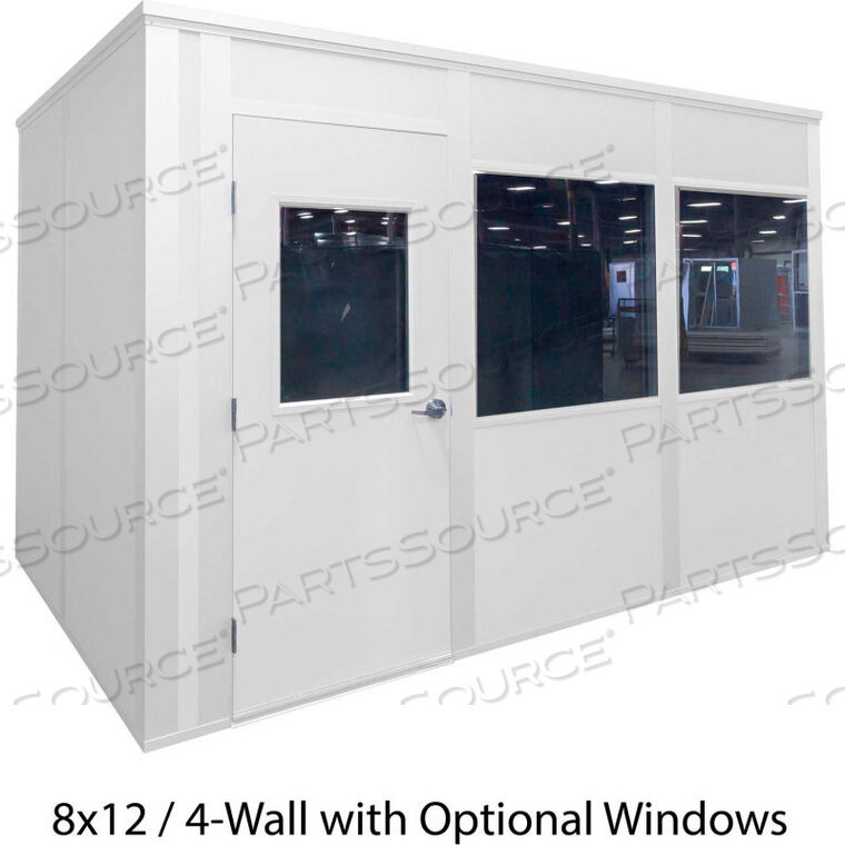 OEM#: G_HW121640INPLANT OFFICE, БЕЛЫЙ ВИНИЛ ВНУТРИ И ВНЕШНЕ, 12X16, 4-СТЕНКИЙ, КЛАСС C FIRE И STC27 SOUND от Porta-King