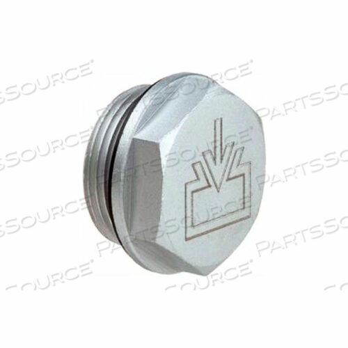 АЛЮМИНИЕВАЯ РЕЗЬБОВАЯ ПРОБКА С СИМВОЛОМ ЗАПОЛНЕНИЯ С ВЕНТИЛЯЦИОННЫМ ОТВЕРСТИЕМ 2 ММ, РЕЗЬБА ДЛЯ ТРУБ G 3/4