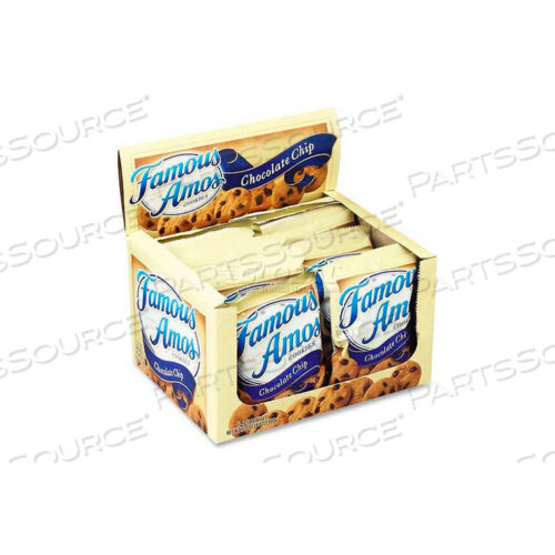 FAMOUS AMOS COOKIES, ШОКОЛАДНАЯ КРОШКА, 2 УНЦИИ, 8 ШТУК/КОРОБКА