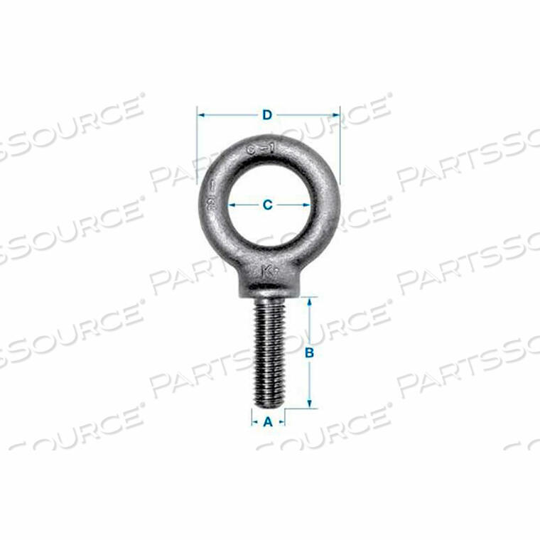 OEM#: K2034-8 SPEC.CARBON RYEBOLT - SHOULDER PATTERN - 1-1/2-8 - 3-1/2 SHANK - ПРОИЗВЕДЕНО В США компанией Ken Forging