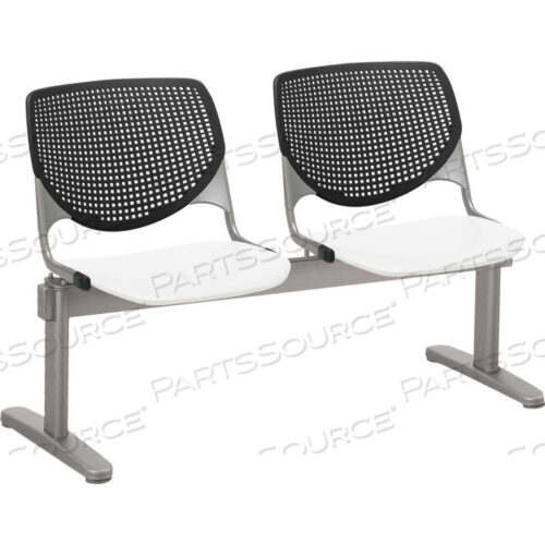 OEM#: 2300BEAM2-BP10-SP08BEAM SEATING ГОСТЕВЫЕ КРЕСЛА - 2 МЕСТНЫЕ - ЧЕРНО-БЕЛЫЕ от KFI