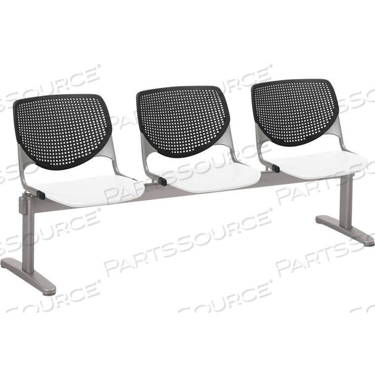 OEM#: 2300BEAM3-BP10-SP08BEAM SEATING ГОСТЕВЫЕ КРЕСЛА - 3 МЕСТА - ЧЕРНЫЙ/БЕЛЫЙ от KFI