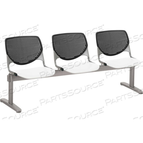OEM#: 2300BEAM3-BP10-SP08BEAM SEATING ГОСТЕВЫЕ КРЕСЛА - 3 МЕСТА - ЧЕРНЫЙ/БЕЛЫЙ от KFI