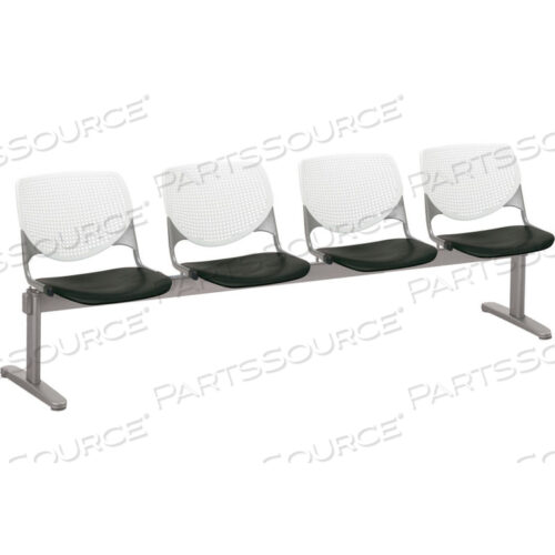 OEM#: 2300BEAM4-BP08-SP10BEAM SEATING ГОСТЕВЫЕ КРЕСЛА - 4 МЕСТА - БЕЛЫЙ/ЧЕРНЫЙ от KFI