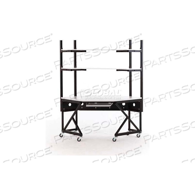 OEM#: 5000-3-100-CRPERFORMANCE CORNER LAN STATION, FOLKSTONE GRAY by Kendall Howard LLC