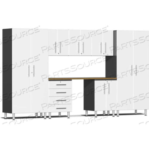 OEM#: UG22082WULTI-MATE GARAGE 2 SERIES 8-PIECE CABINET SET 142 X 21 X 80 WHITE by Sublime Kitchen And Garage Cabinets Inc