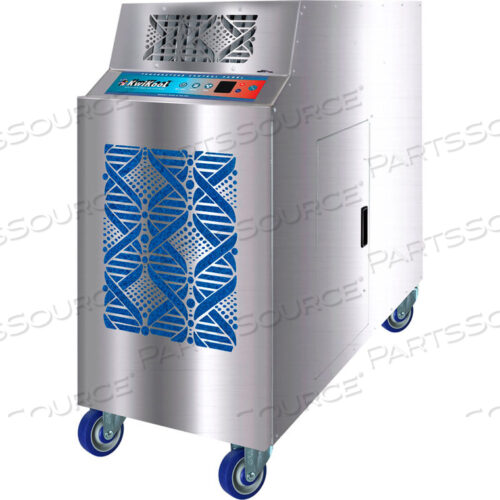 1,1-тонный портативный кондиционер воздуха BIOKOOL HEPA с водяным охлаждением, 13 800 БТЕ, 115 В, нержавеющая сталь