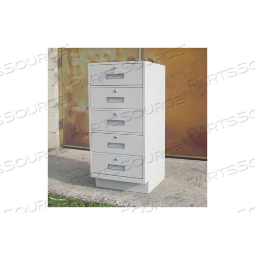 OEM#: S-214-BTELLER PEDESTAL CABINET - 5 DRAWERS 19W X 19D X 38-1/2H BLACK by Fenco