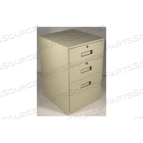 OEM#: S-606-BLOWBOY TELLER PEDESTAL CABINET - 2 DRAWERS 1 LEGAL DRAWER 19W X 19D X 27-7/8H BLACK by Fenco