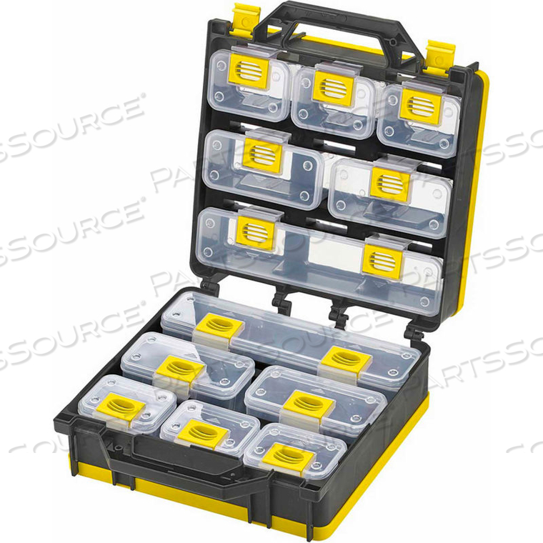 OEM#: 1010497ШКАФ ДЛЯ КОНТЕЙНЕРОВ SHOPSOL - 2-СТОРОННИЙ, 12 ЗАПИРАЮЩИХСЯ КОНТЕЙНЕРОВ, 26 Д X 12 Ш X 3 В - ЧЕРНЫЙ/ЖЕЛТЫЙ от LDS Industries LLC