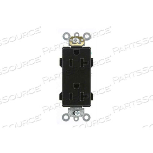 OEM#: 16352-E20A, 125 В, DECORA PLUS DUPLEX REPACTACLE, САМОЗАЗЕМЛЕНИЕ, ЧЕРНЫЙ от Leviton