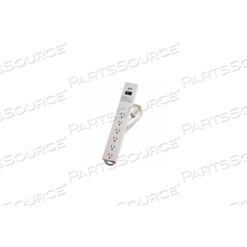 OEM#: 5100-S15РАЗЪЕМ ПИТАНИЯ, ЗАЩИТА ОТ ПЕРЕНАПРЯЖЕНИЯ, 6 РОЗЕТОК, 15 ФУТОВ, 15 А 125 В от Leviton