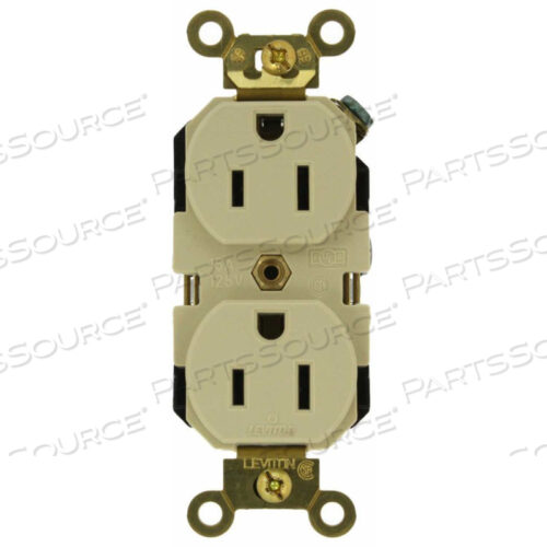 OEM#: 5262-I15A, 125 В, ДВУХСТОРОННЯЯ РОЗЕТКА, САМОЗАЗЕМЛЕНИЕ, ЦВЕТ СЛОНОВАЯ КОСТЬ от Leviton