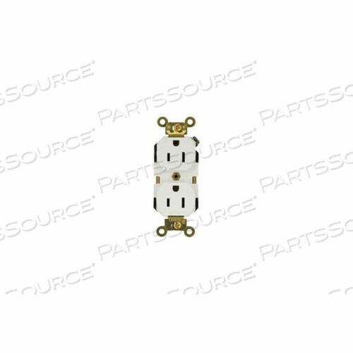 OEM#: 5262-W15A, 125 В, ДВУХСТОРОННЯЯ РОЗЕТКА, САМОЗАЗЕМЛЕНИЕ, БЕЛАЯ - МИН. КОЛ-ВО 22 от Leviton