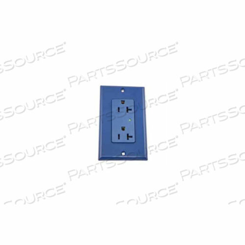 DECORA DUPLEX SURGE SUPPRESSOR РАЗЪЕМ ISO GROUND, 20A, СИНИЙ - МИН. КОЛ-ВО 4