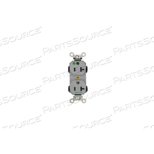 OEM#: 8300-GY8300-GY 20A, 125V, ДВОЙНАЯ РОЗЕТКА, САМОЗАЗЕМЛЕНИЕ, СЕРАЯ от Leviton