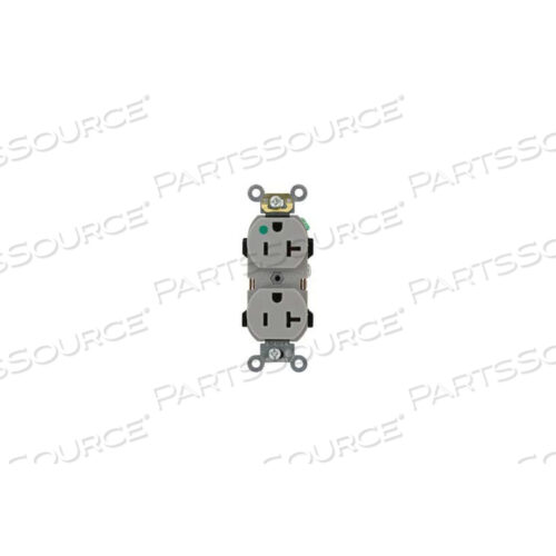 РОЗЕТКА, ДУПЛЕКСНАЯ, 5-20R, 125В, HOSP., GY