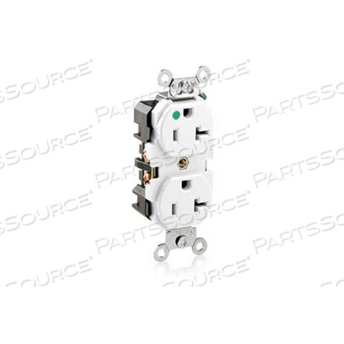 OEM#: 8300-HW20A, 125 В, ДВУХСТОРОННЯЯ РОЗЕТКА, БЕЛАЯ от Leviton