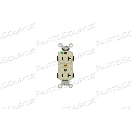 OEM#: 8300-IДВУХСТОРОННЯЯ РОЗЕТКА ГОСПИТАЛЬНОГО КЛАССА, 20 А, 125 В, 5-20R, ЦВЕТ СЛОНОВАЯ КОСТЬ от Leviton