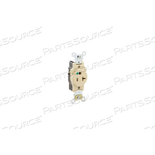 OEM#: 8310-I20A, 125 В, ОДИНАРНАЯ РОЗЕТКА, ЦВЕТ СЛОНОВАЯ КОСТЬ от Leviton