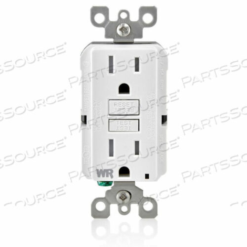 OEM#: GFWT1-W15A SMARTLOCKPRO двойная розетка с функцией самодиагностики GFCI, устойчивая к погодным условиям и взлому, белая от Leviton