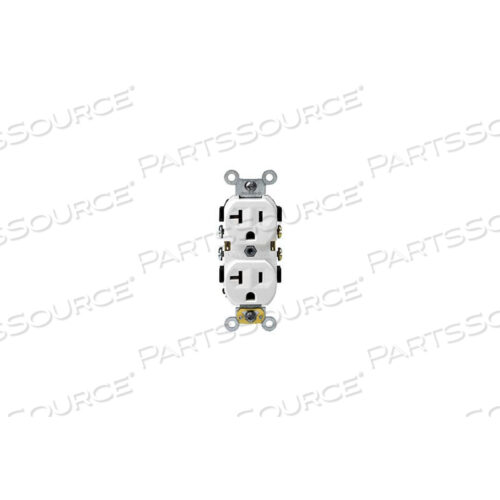 OEM#: BR20-W20A, 125 В, ДВУХСТОРОННЯЯ РОЗЕТКА, САМОЗАЗЕМЛЕНИЕ, БЕЛАЯ от Leviton